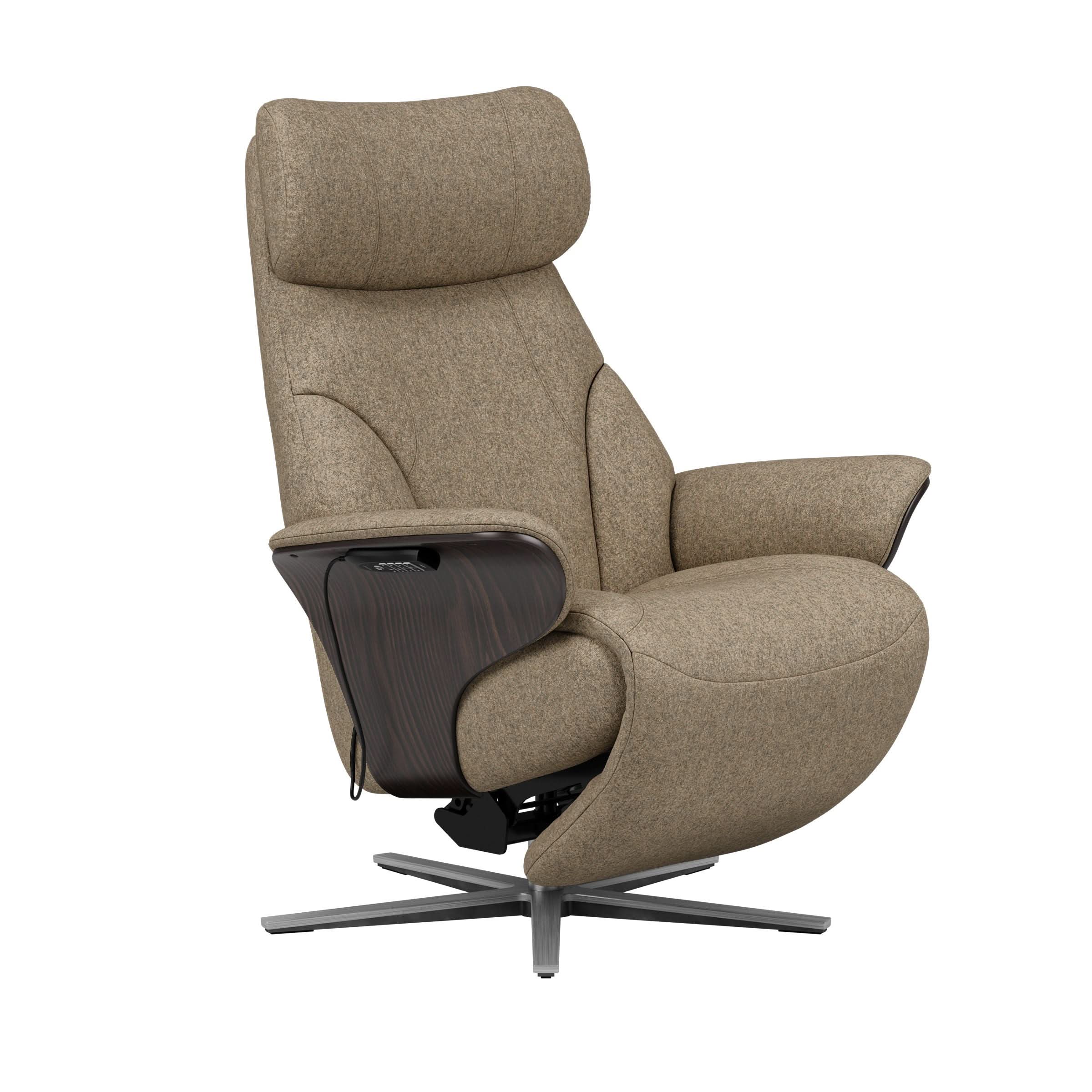 Stressless® Adam Power lænestol med indbygget fodskammel, Sirius stel – Clover stof – billede 17