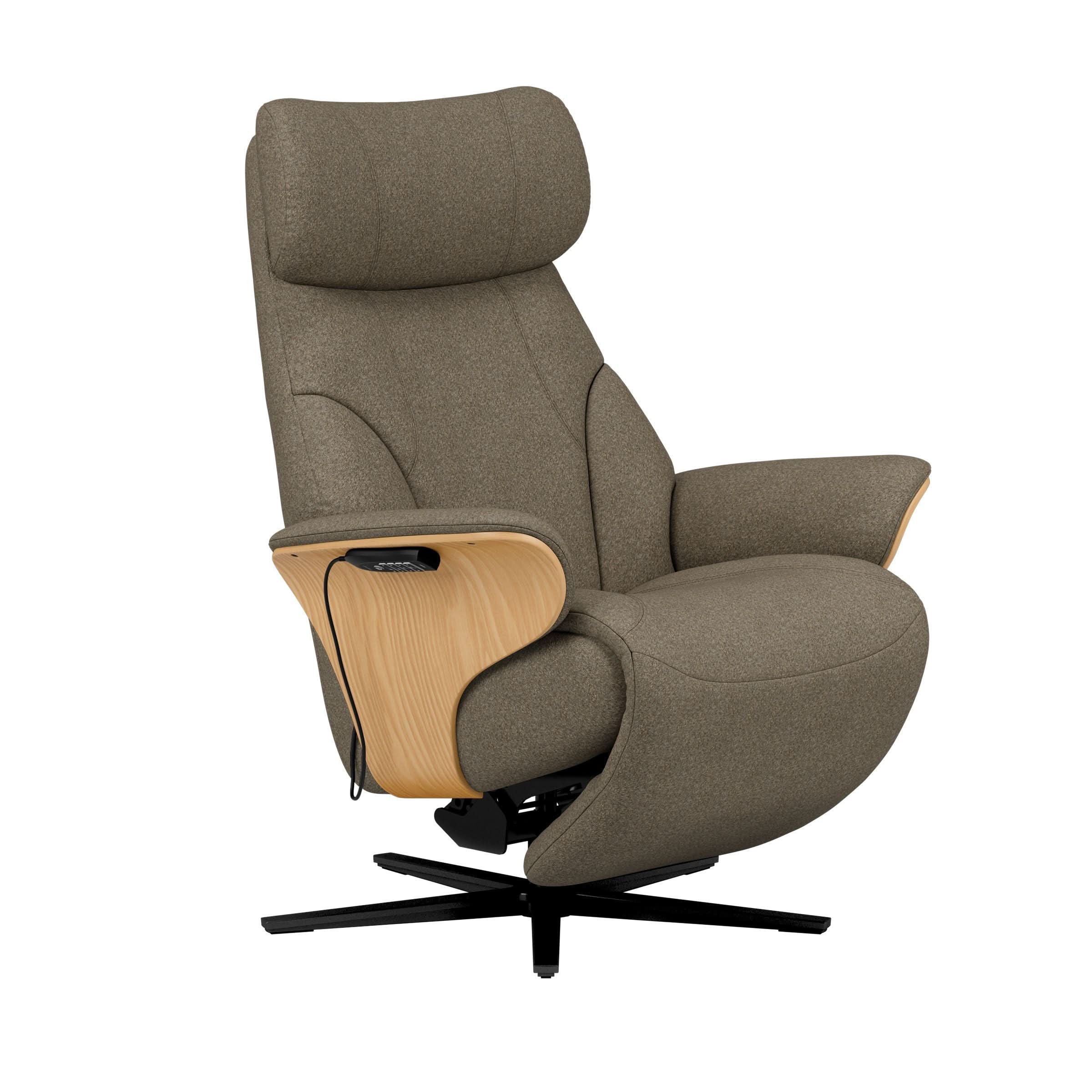 Stressless® Adam Power lænestol med indbygget fodskammel, Sirius stel – Clover stof – billede 24