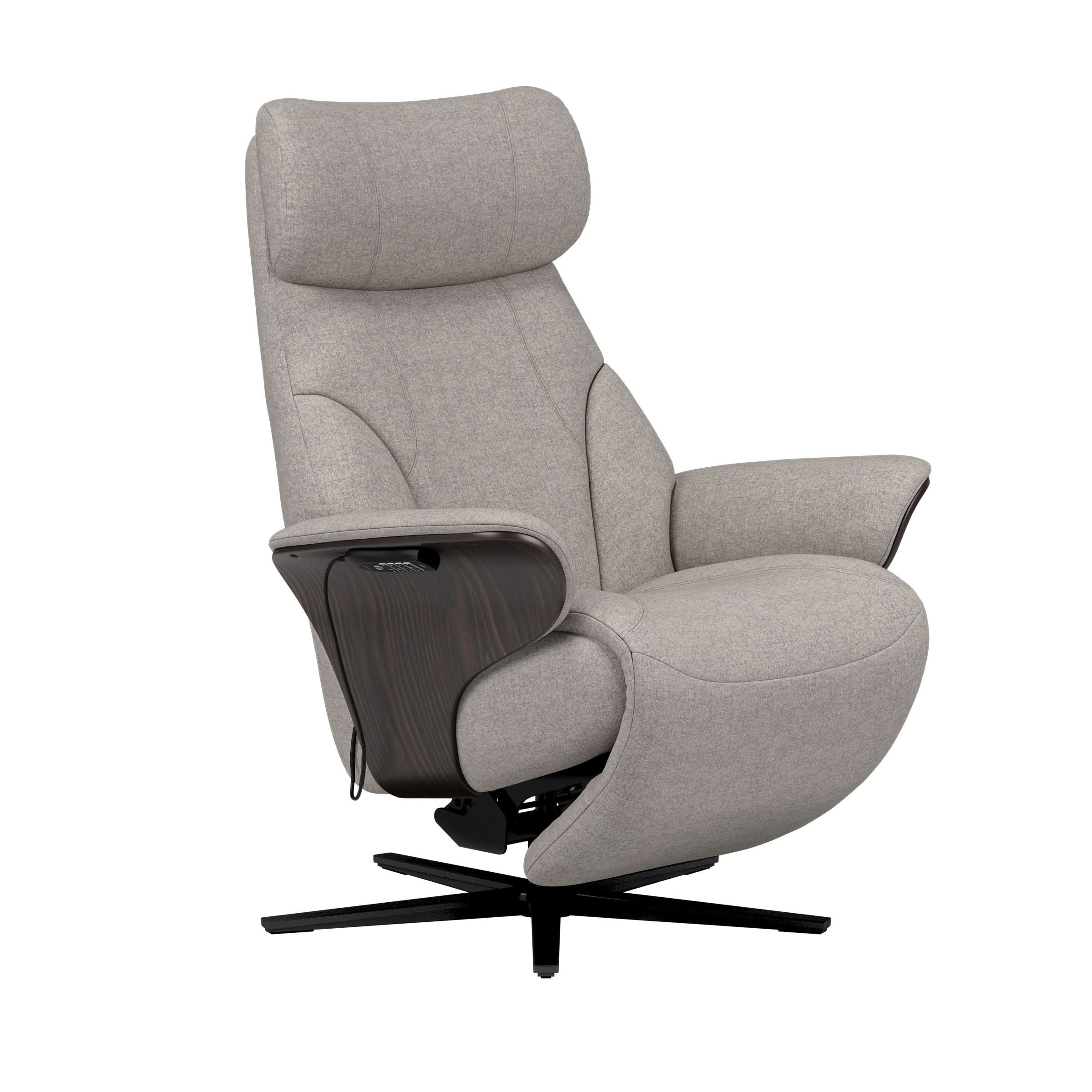 Stressless® Adam Power lænestol med indbygget fodskammel, Sirius stel – Clover stof – billede 3