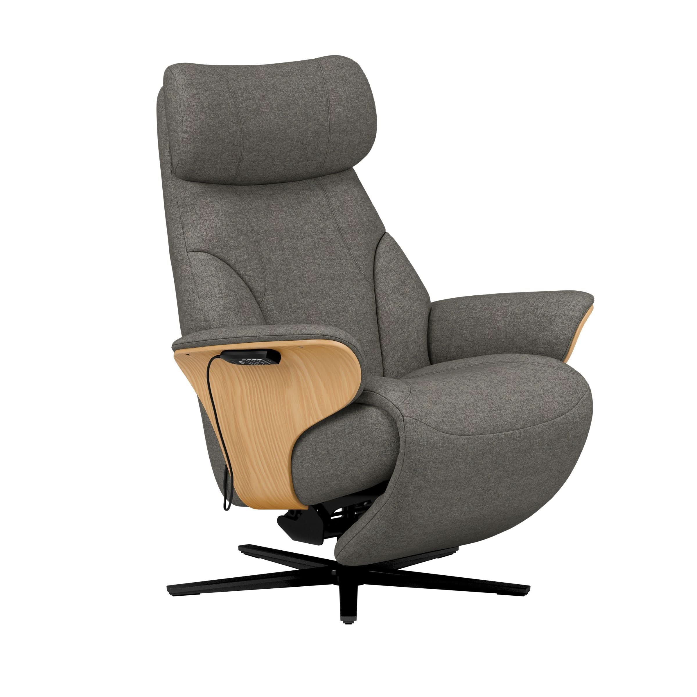 Stressless® Adam Power lænestol med indbygget fodskammel, Sirius stel – Clover stof – billede 28