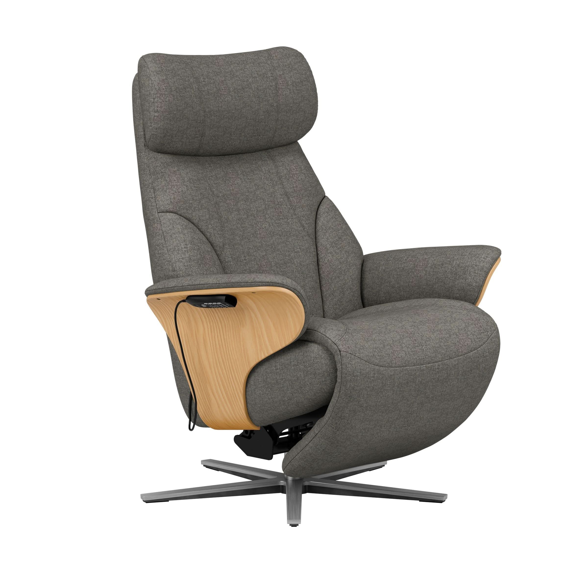 Stressless® Adam Power lænestol med indbygget fodskammel, Sirius stel – Clover stof – billede 26