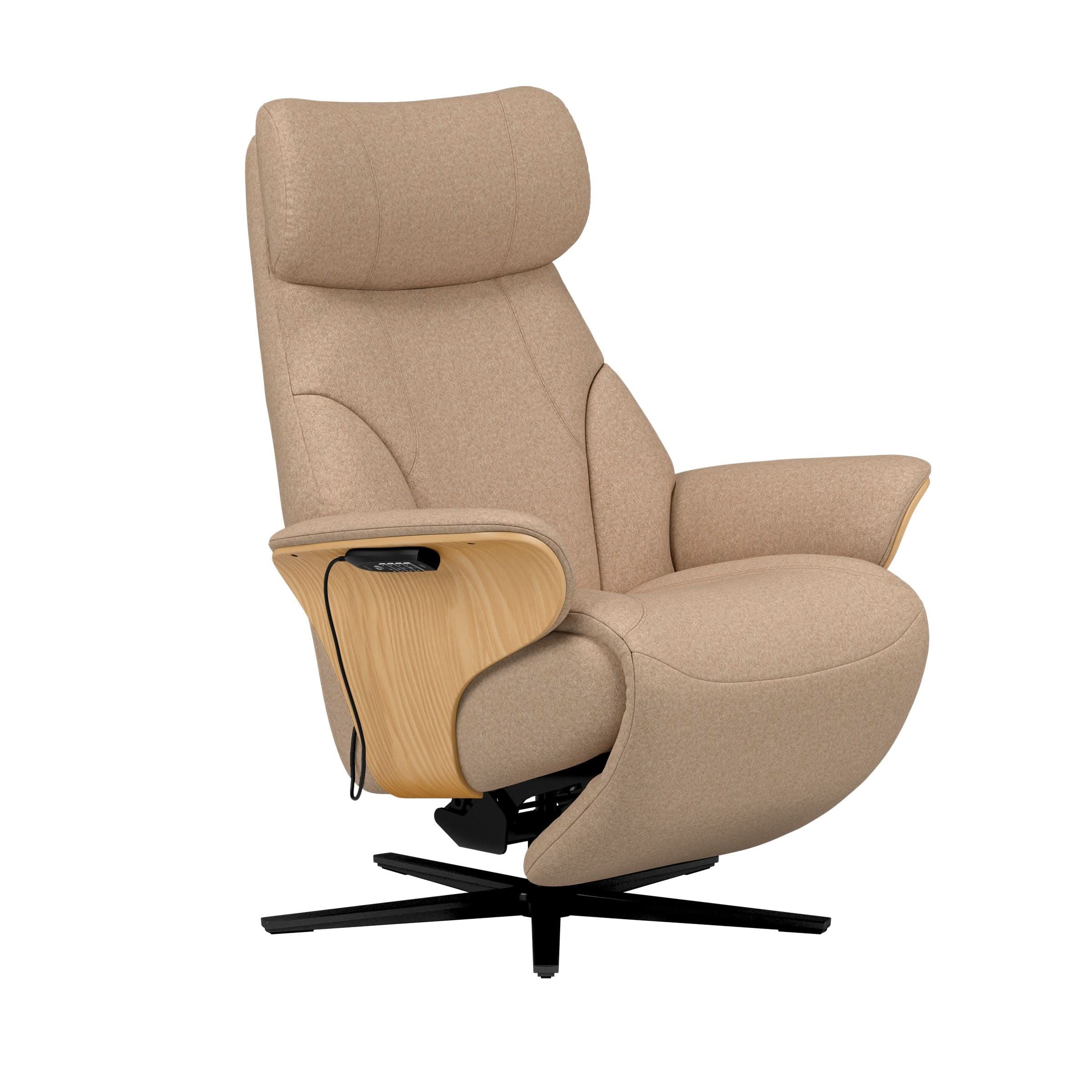 Stressless® Adam Power lænestol med indbygget fodskammel, Sirius stel – Clover stof – billede 12