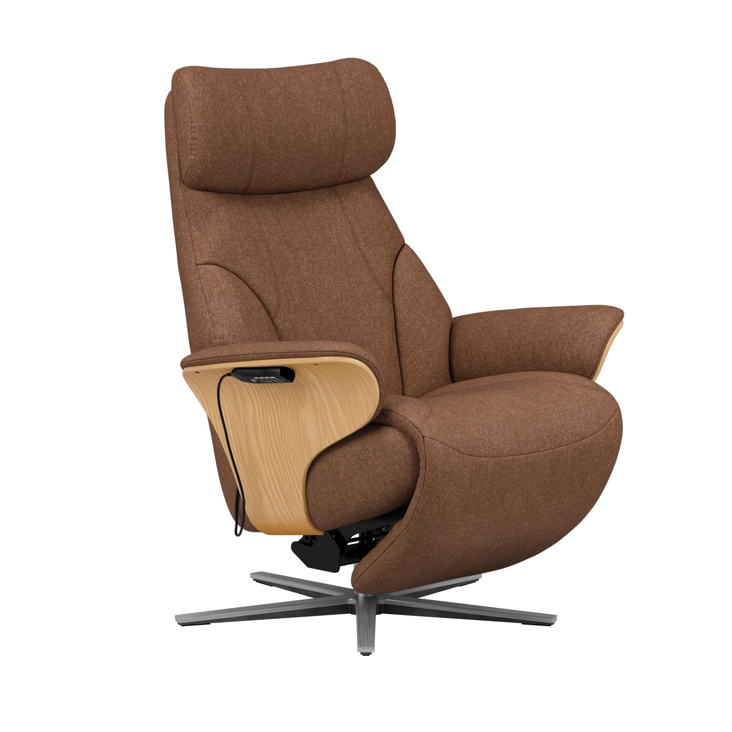 Stressless® Adam Power lænestol med indbygget fodskammel, Sirius stel – Clover stof – billede 14