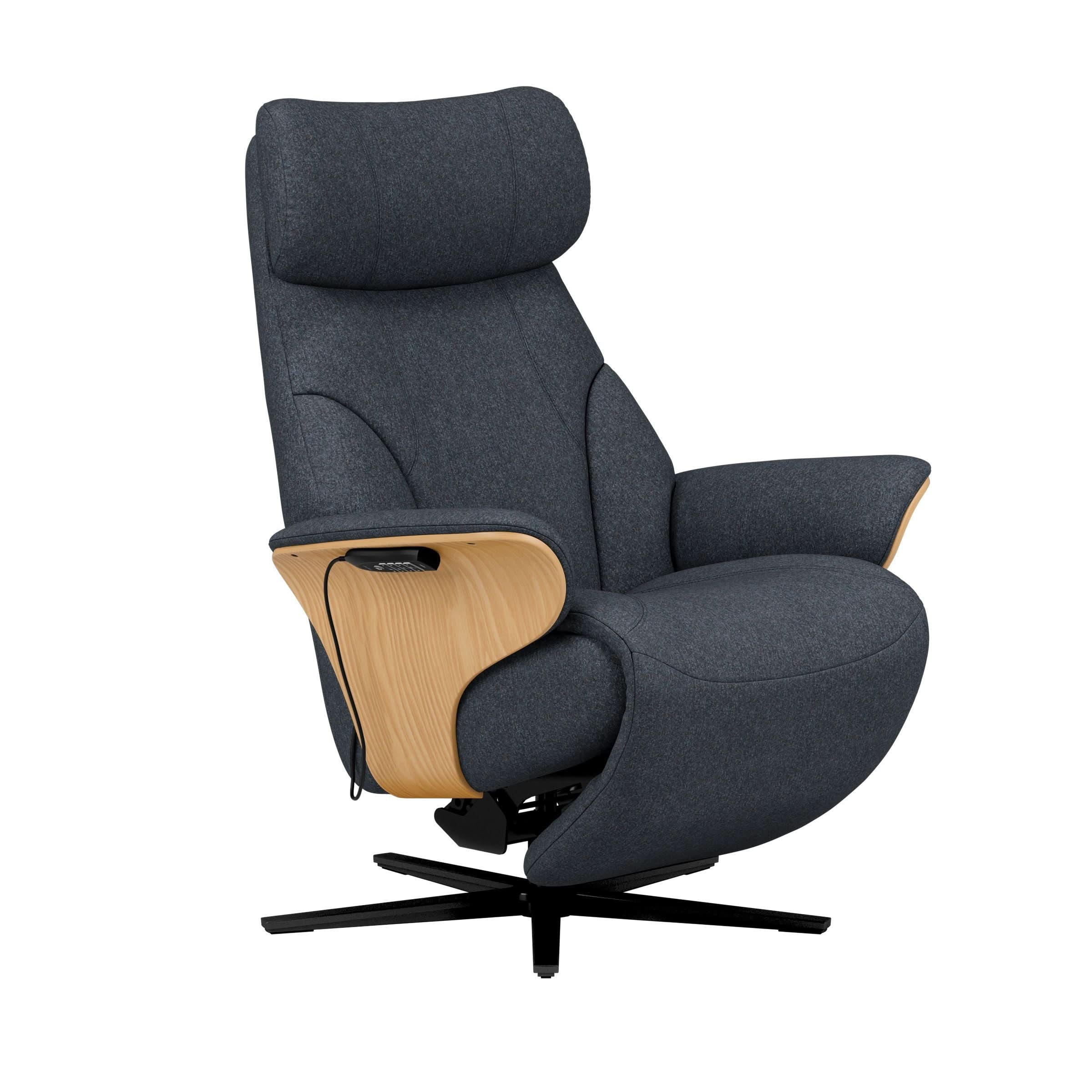 Stressless® Adam Power lænestol med indbygget fodskammel, Sirius stel – Clover stof – billede 32