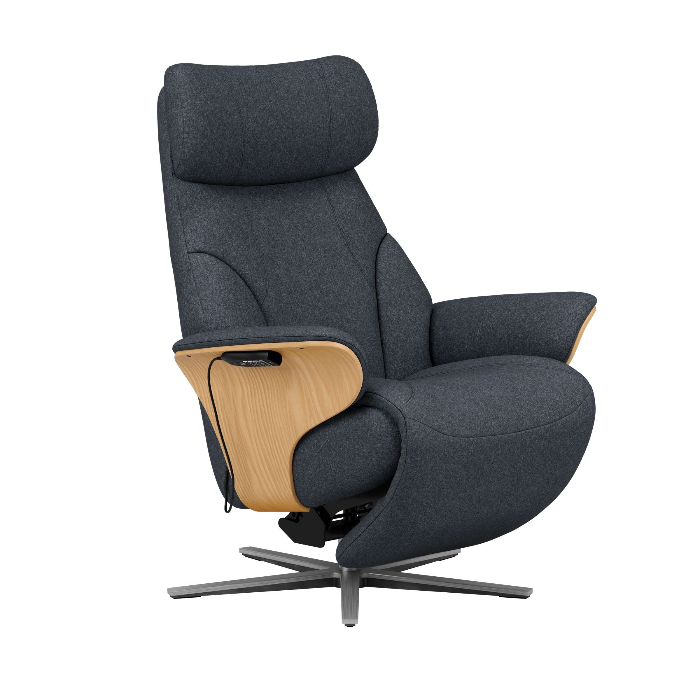 Stressless® Adam Power lænestol med indbygget fodskammel, Sirius stel – Clover stof – billede 30