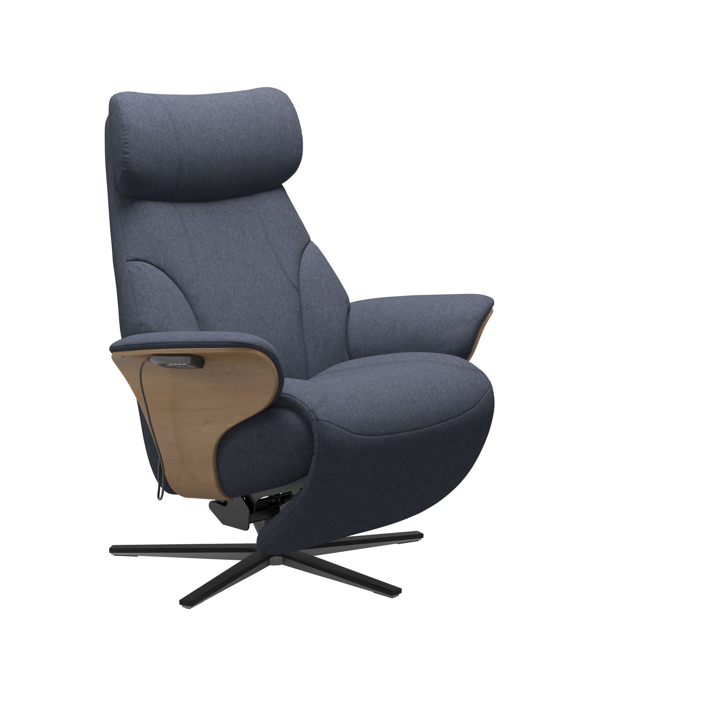 Stressless® Adam Power lænestol med indbygget fodskammel, Sirius stel – Calido stof – billede 12