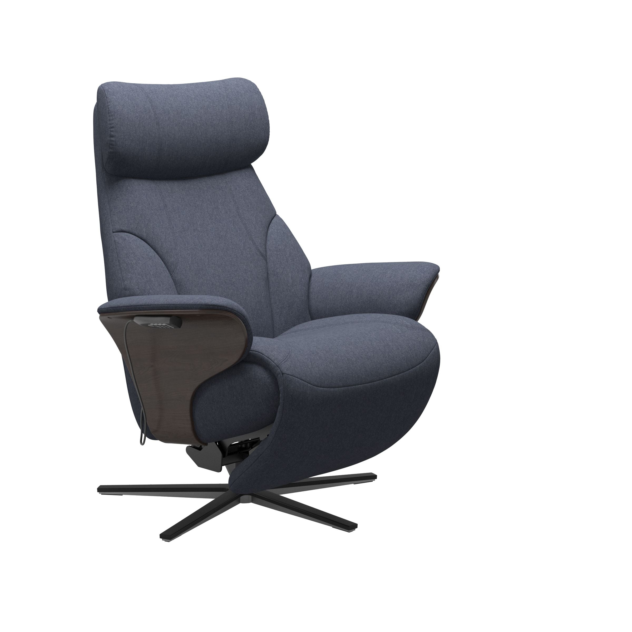 Stressless® Adam Power lænestol med indbygget fodskammel, Sirius stel – Calido stof – billede 11