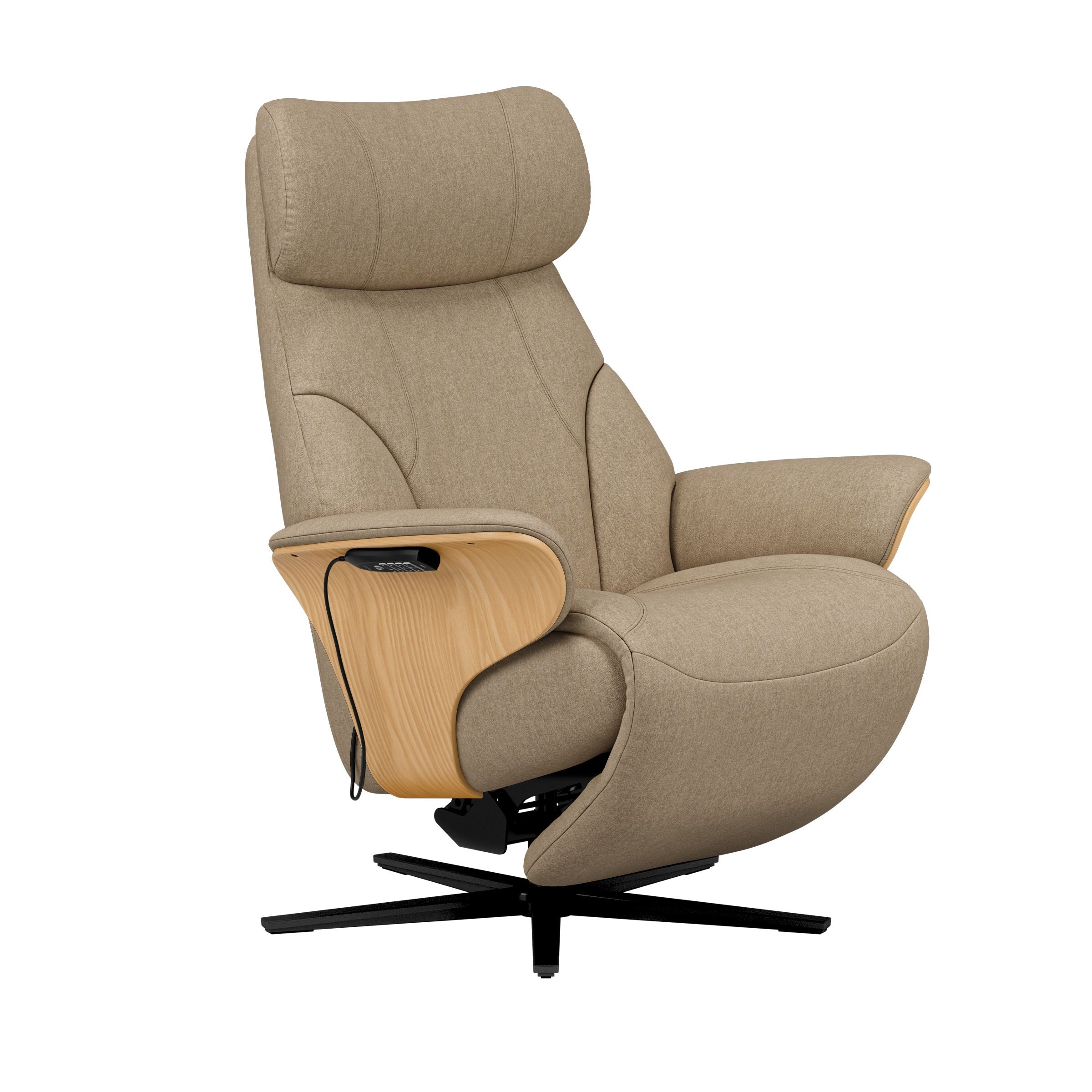 Stressless® Adam Power lænestol med indbygget fodskammel, Sirius stel – Calido stof – billede 8