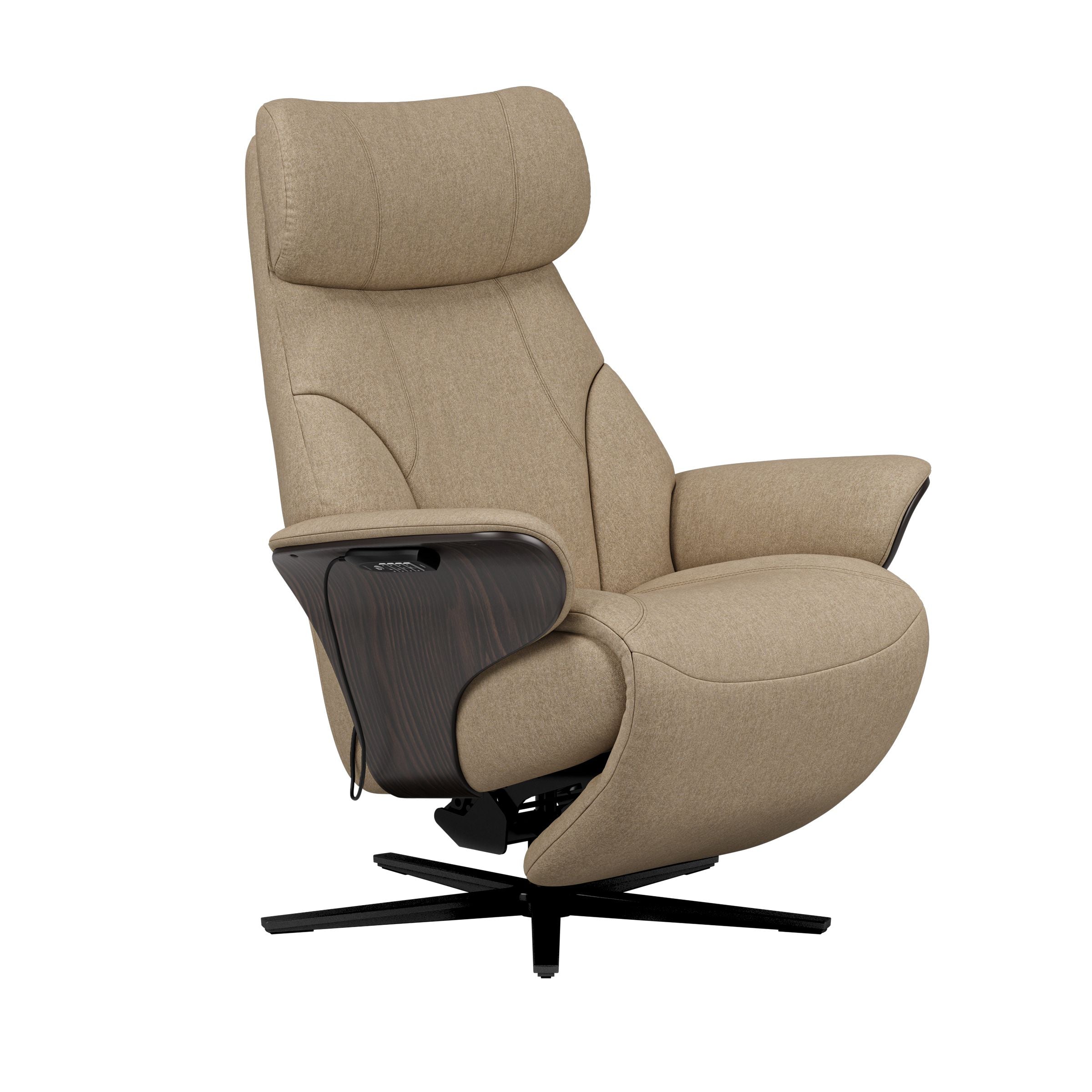 Stressless® Adam Power lænestol med indbygget fodskammel, Sirius stel – Calido stof – billede 7