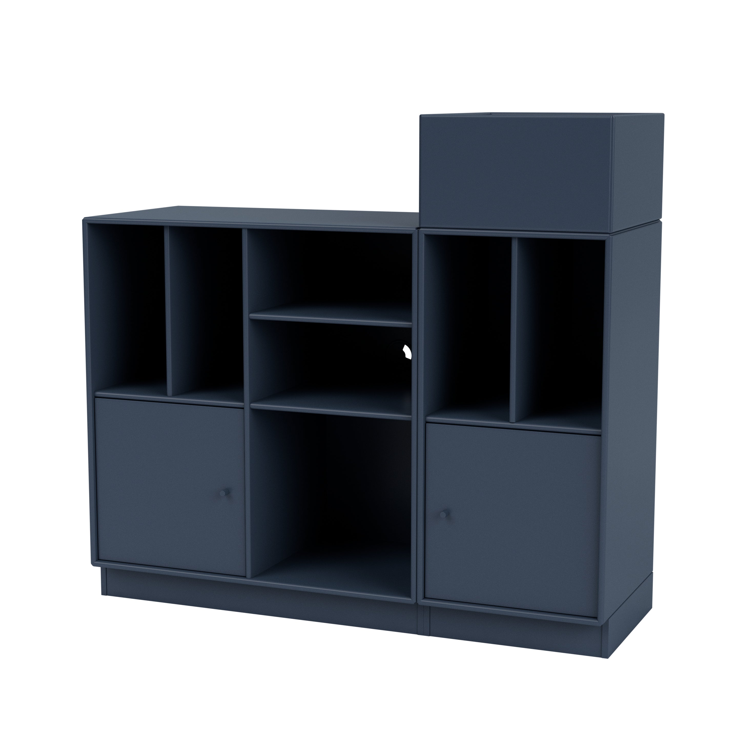 Montana SPIN III reol til vinyler i Juniper med sokkel 7 cm