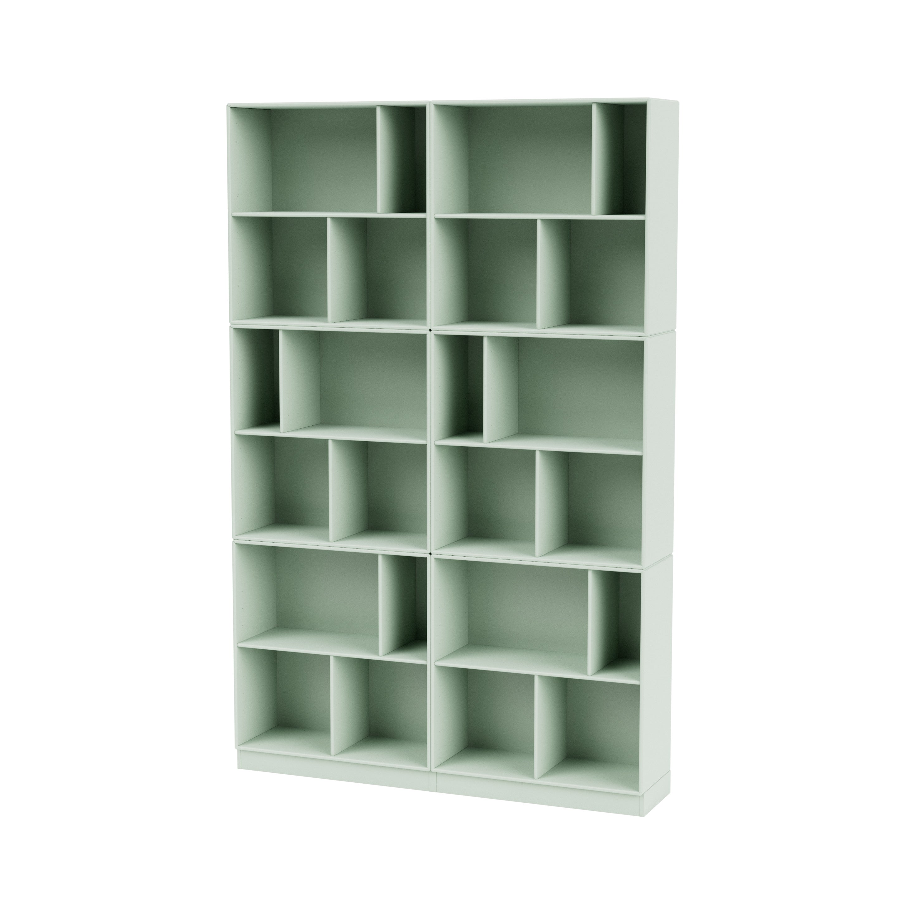 Montana READ klassisk bogreol i Mist med sokkel 7 cm