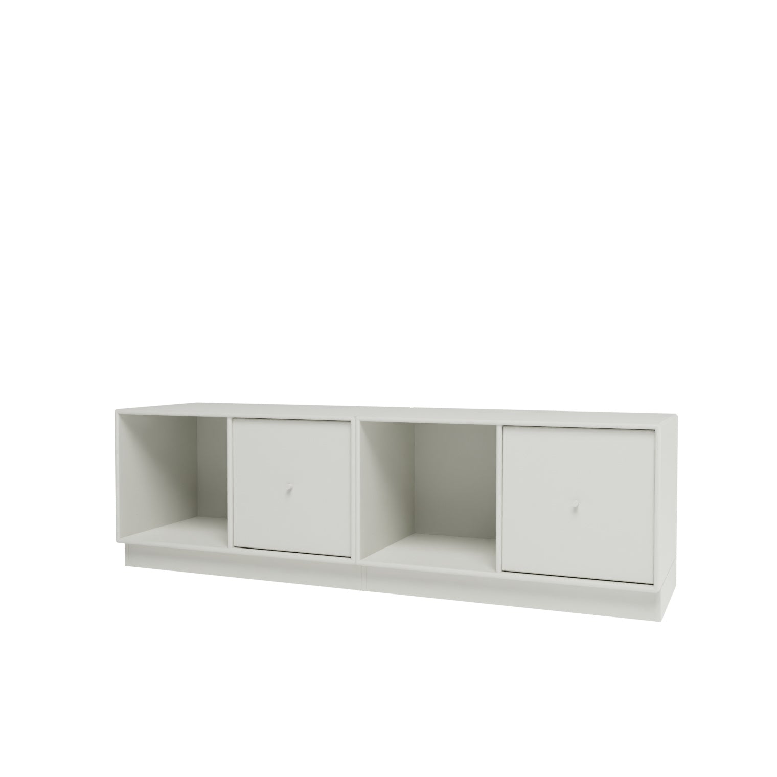 Montana REST II opbevaringsbænk i Nordic med sokkel 7 cm