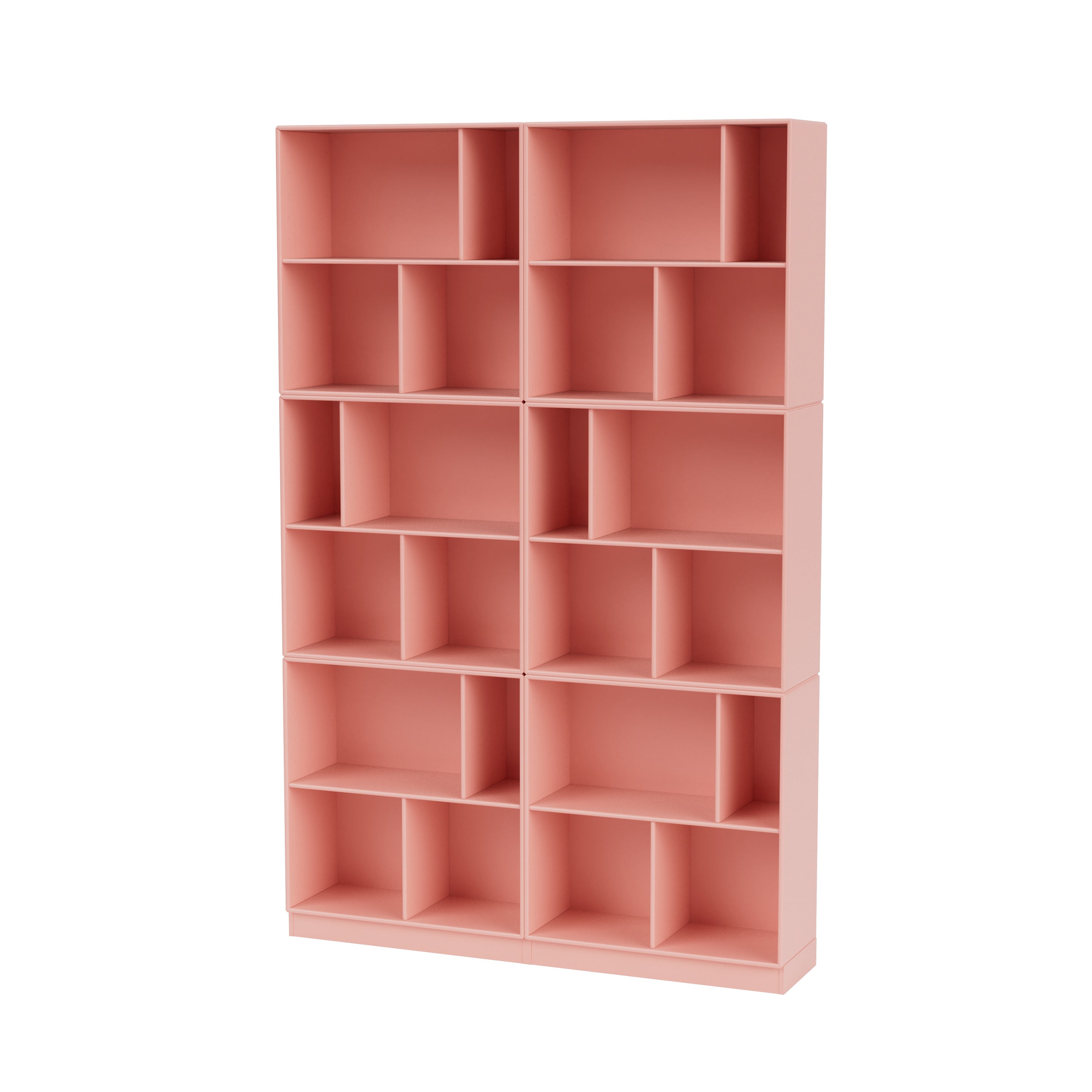 Montana READ klassisk bogreol i Ruby med sokkel 7 cm