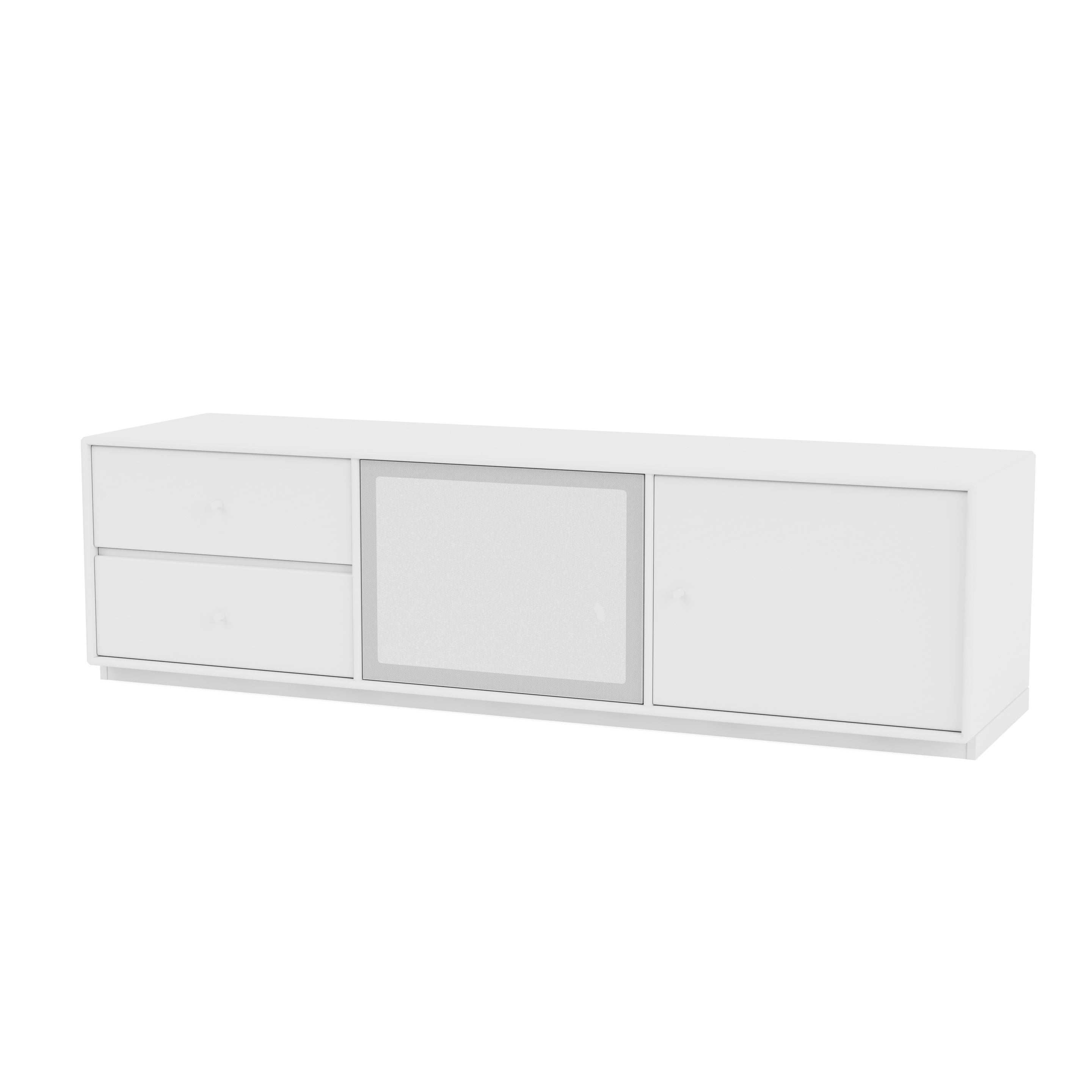 Montana OCTAVE VI TV-bord i Snow med sokkel 3 cm