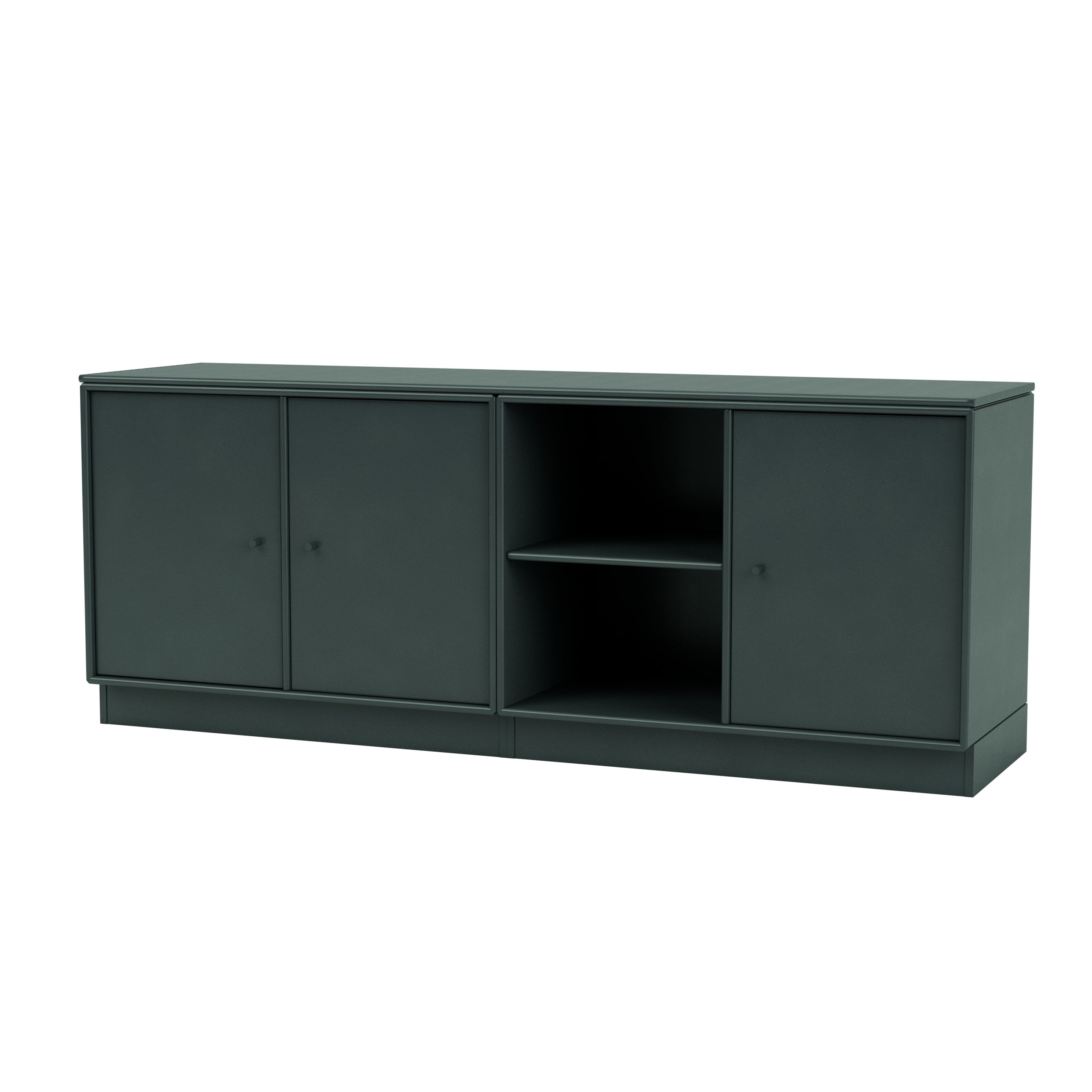 Montana SAVE lav skænk i Black Jade med sokkel 7 cm