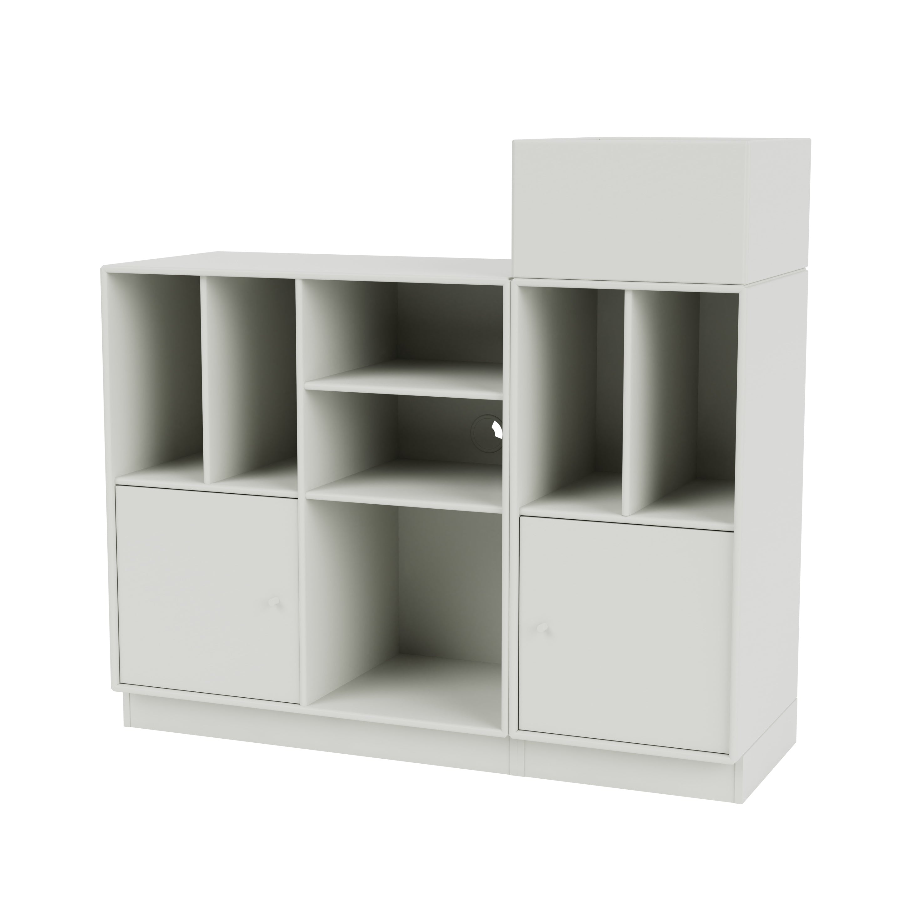 Montana SPIN III reol til vinyler i Nordic med sokkel 7 cm