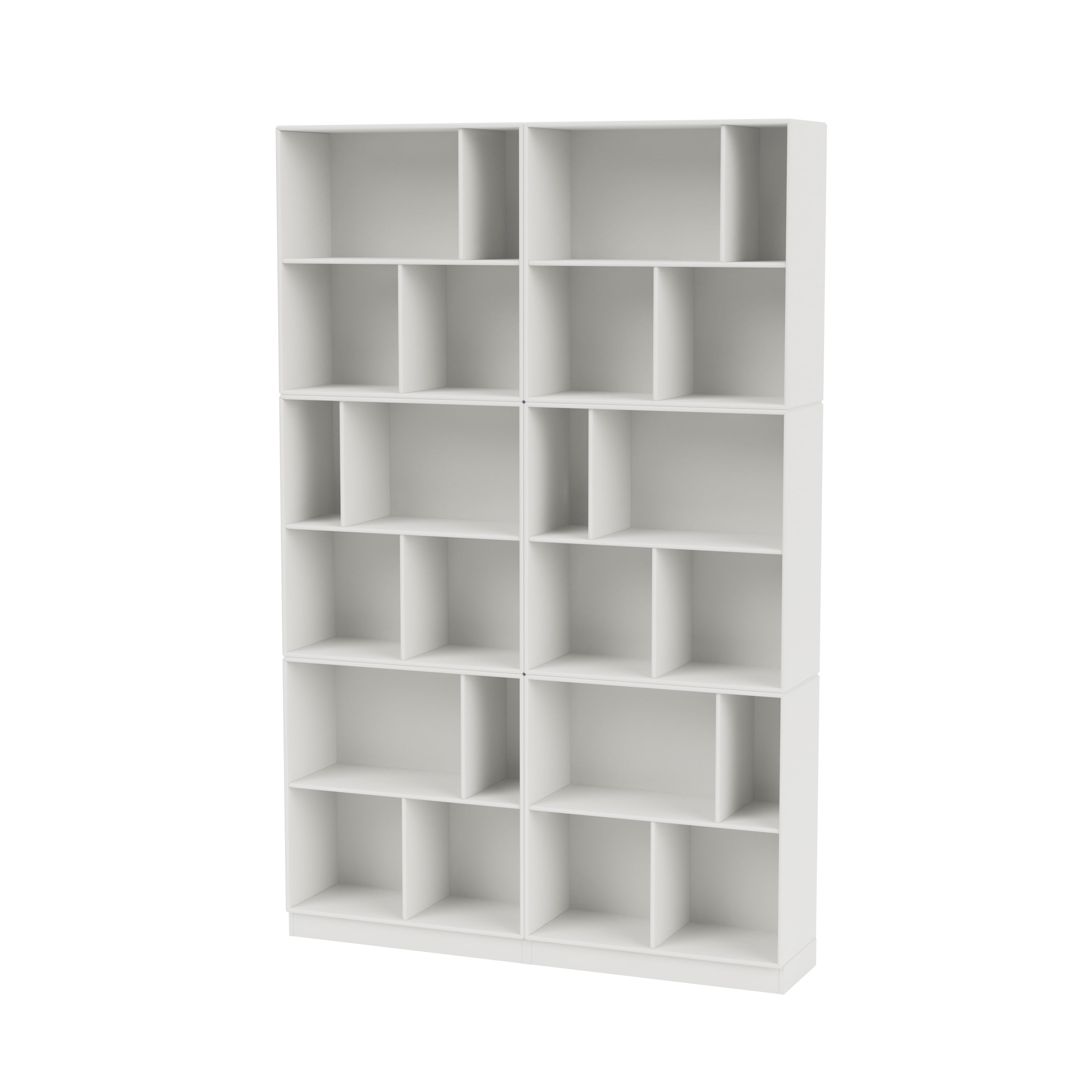 Montana READ klassisk bogreol i White med sokkel 7 cm