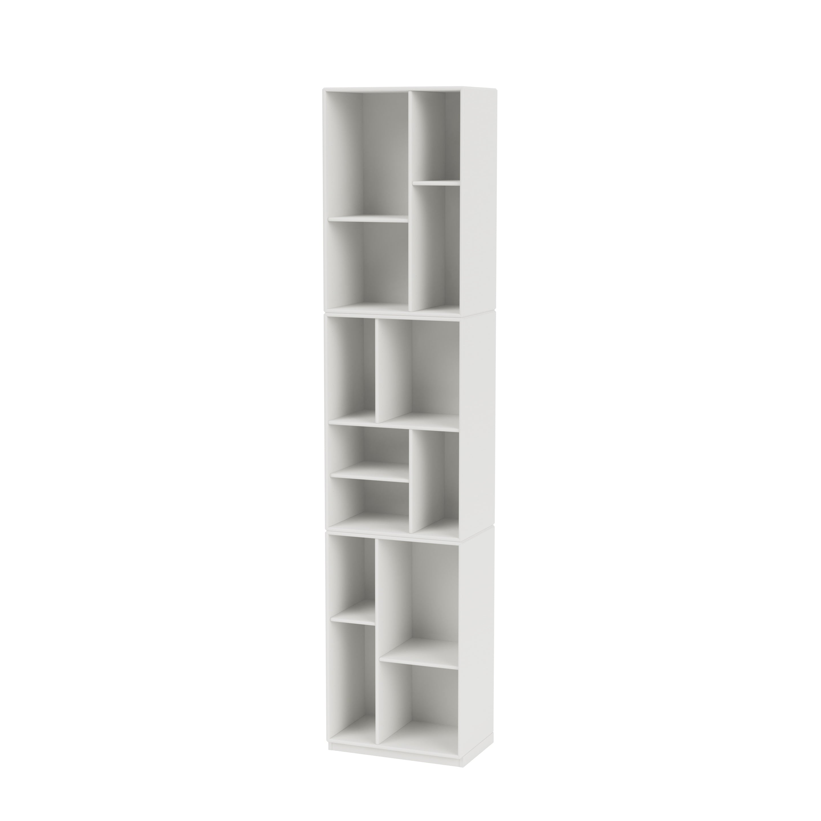 Montana LOOM smal bogreol i White med sokkel 3 cm