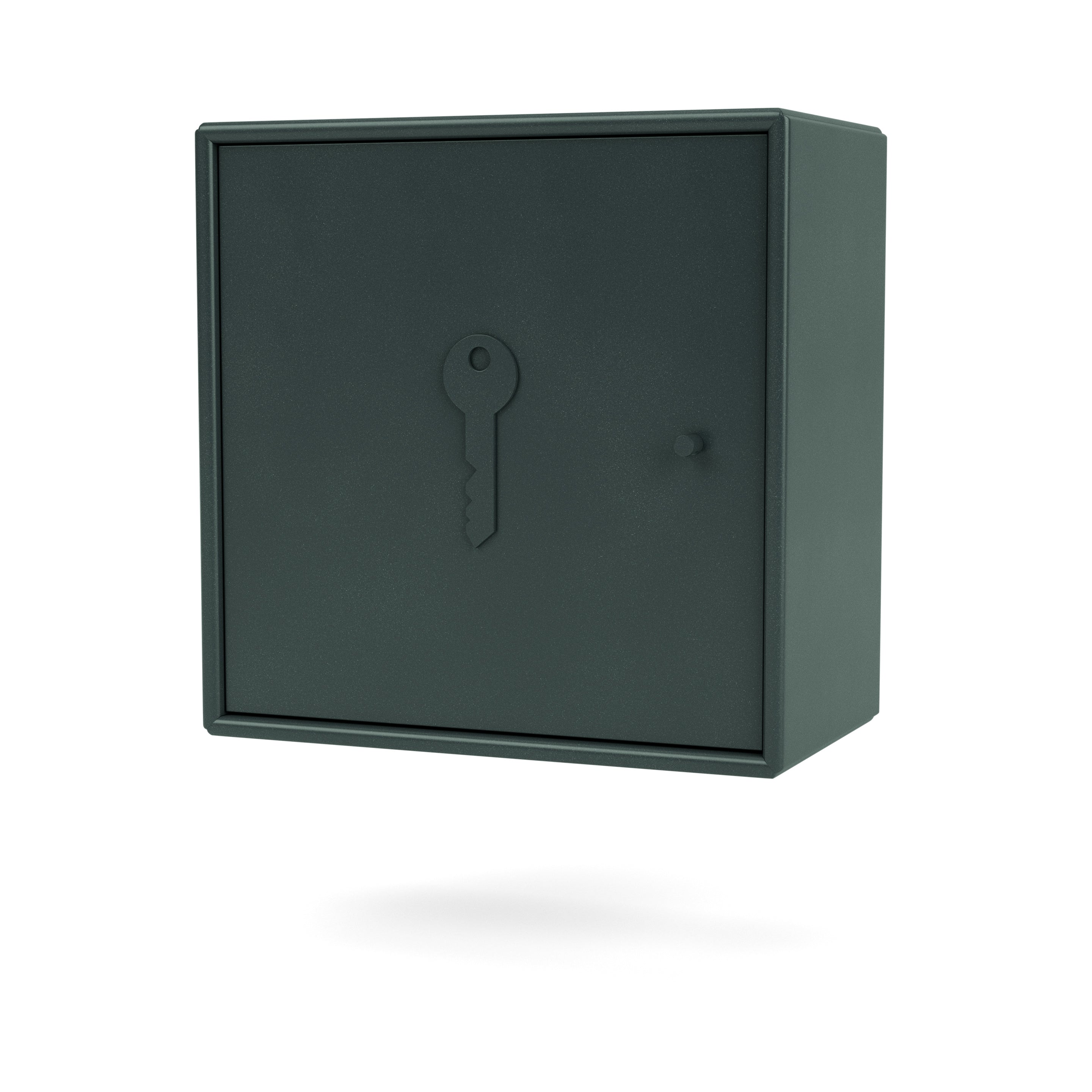 Montana UNLOCK nøgleskab i Black Jade med ophængsbeslag til vægmontering