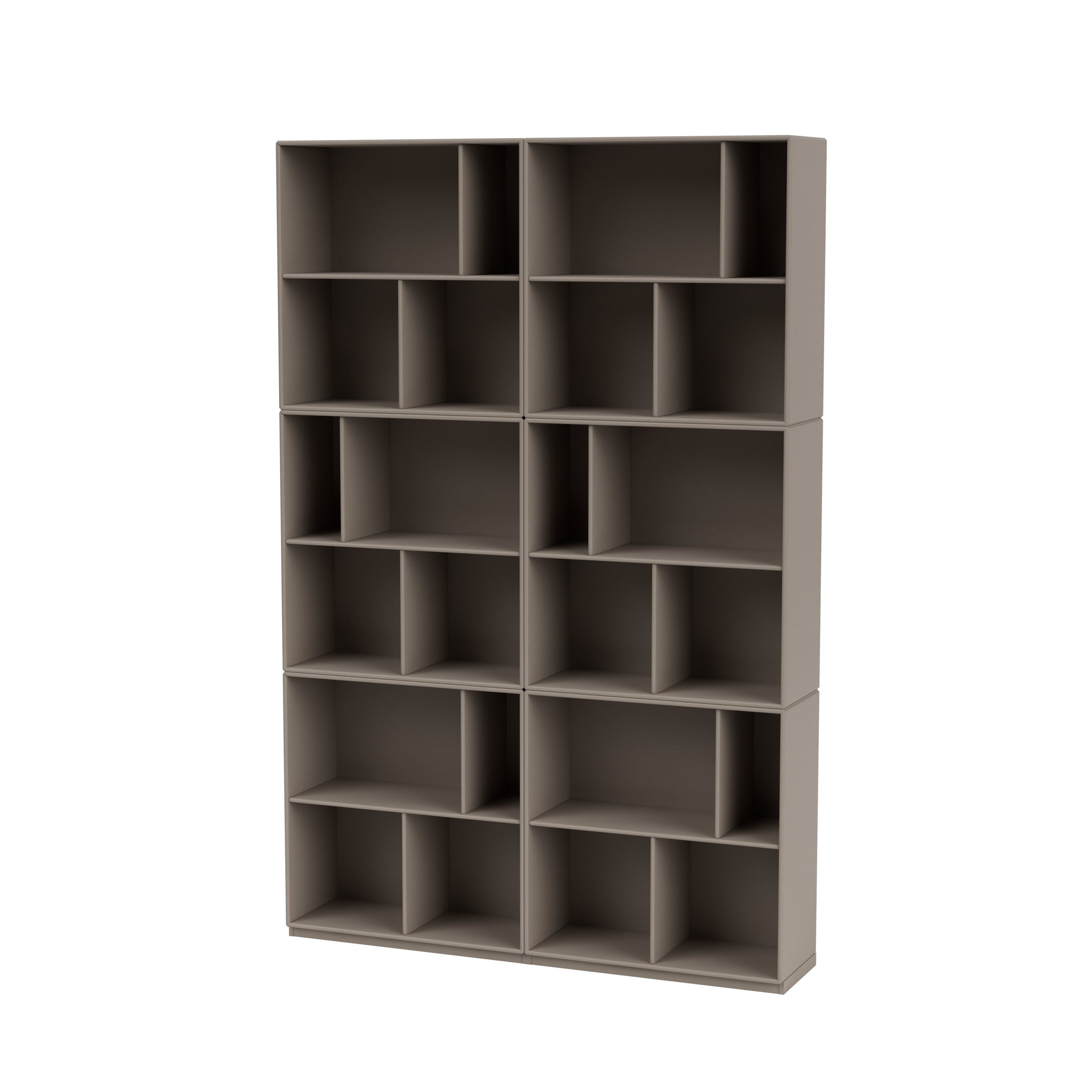Montana READ klassisk bogreol i Truffle med sokkel 3 cm