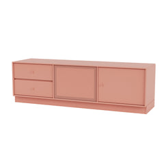 Montana OCTAVE VI TV-bord i Rhubarb med sokkel 7 cm