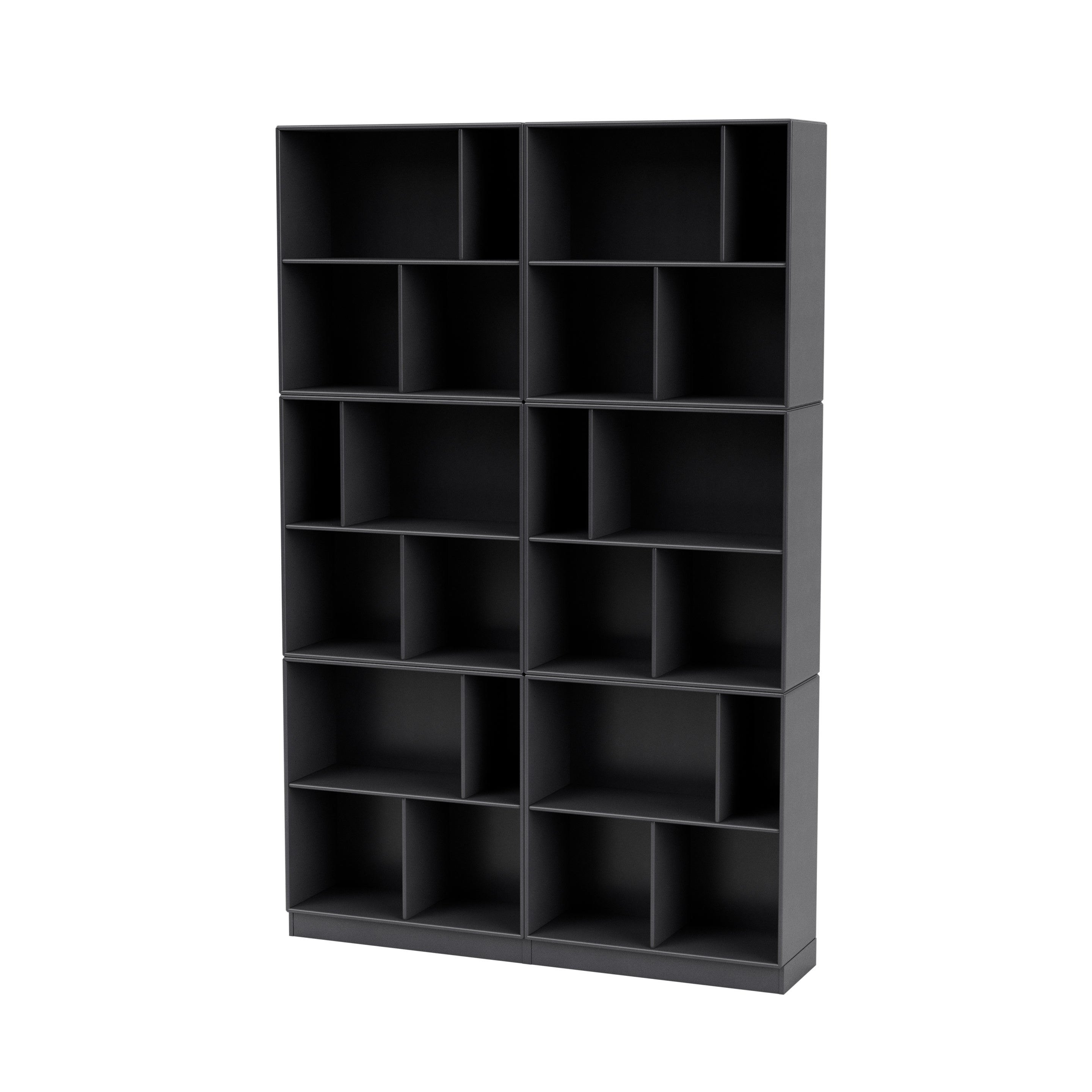 Montana READ klassisk bogreol i Coal med sokkel 7 cm