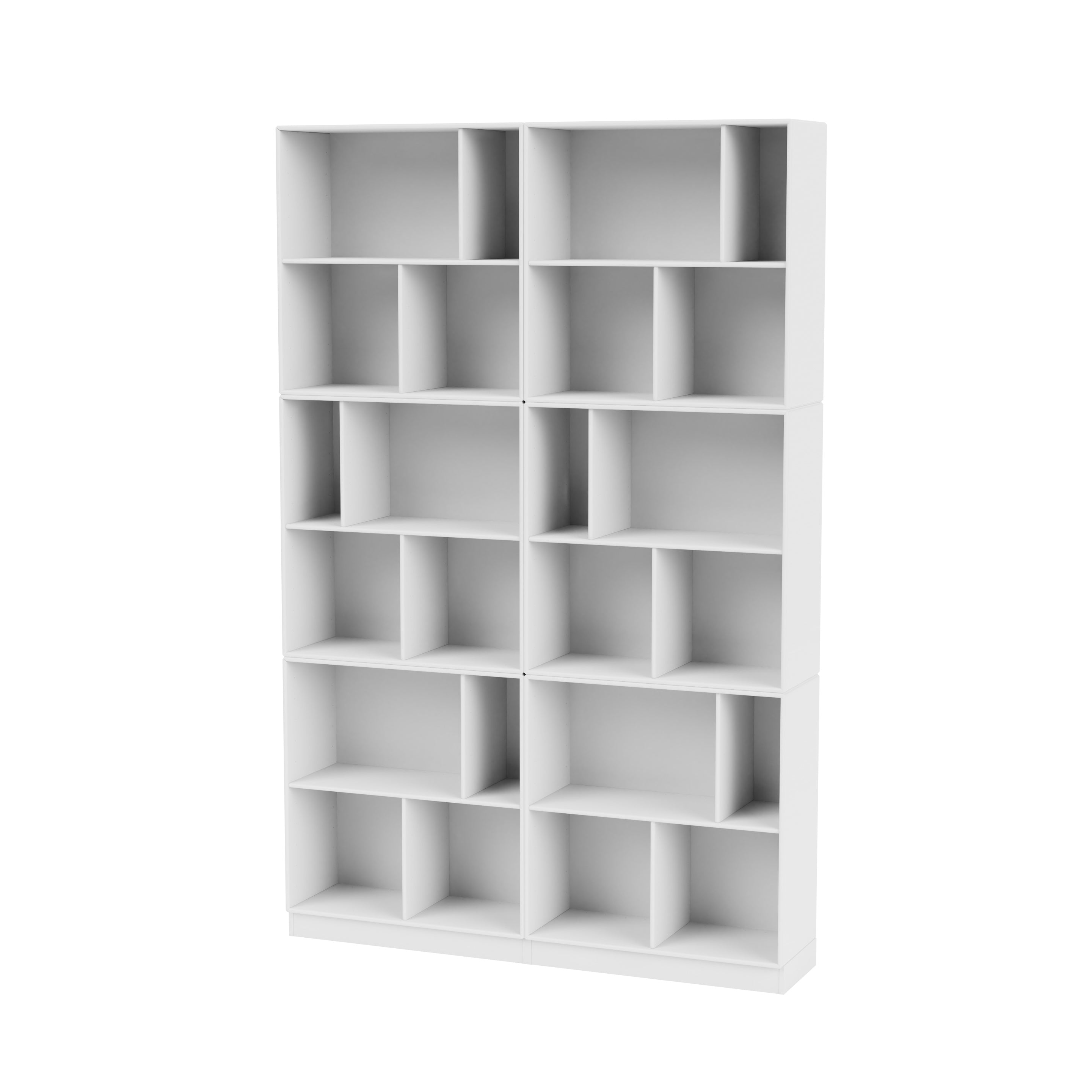Montana READ klassisk bogreol i Snow med sokkel 7 cm