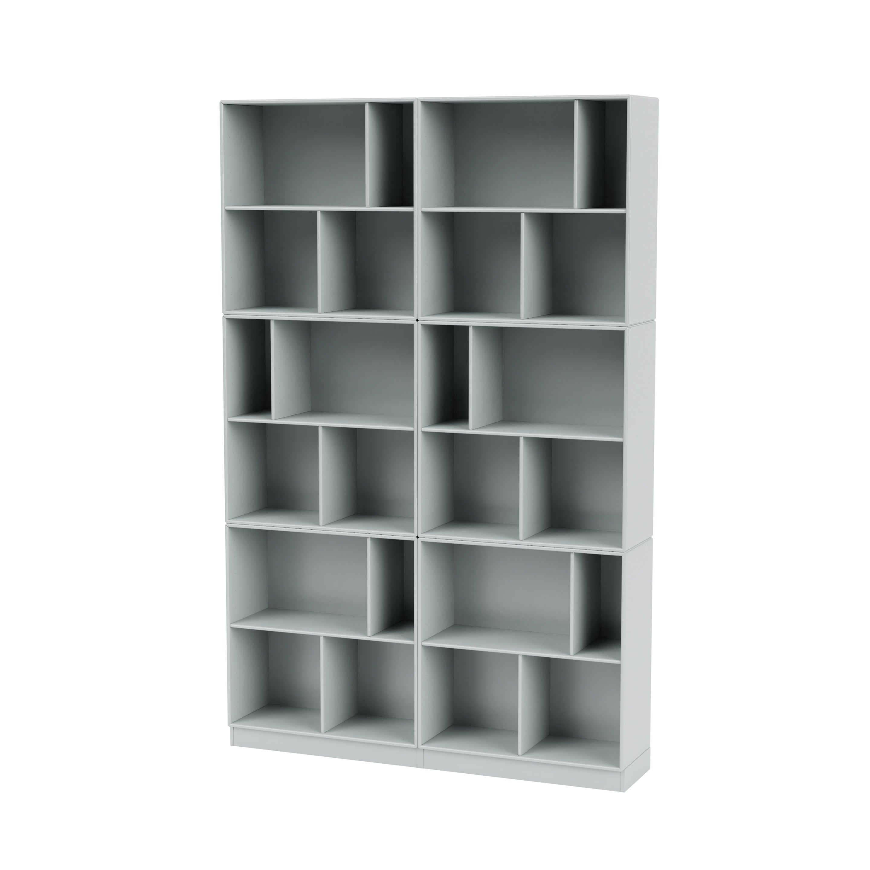 Montana READ klassisk bogreol i Oyster med sokkel 7 cm