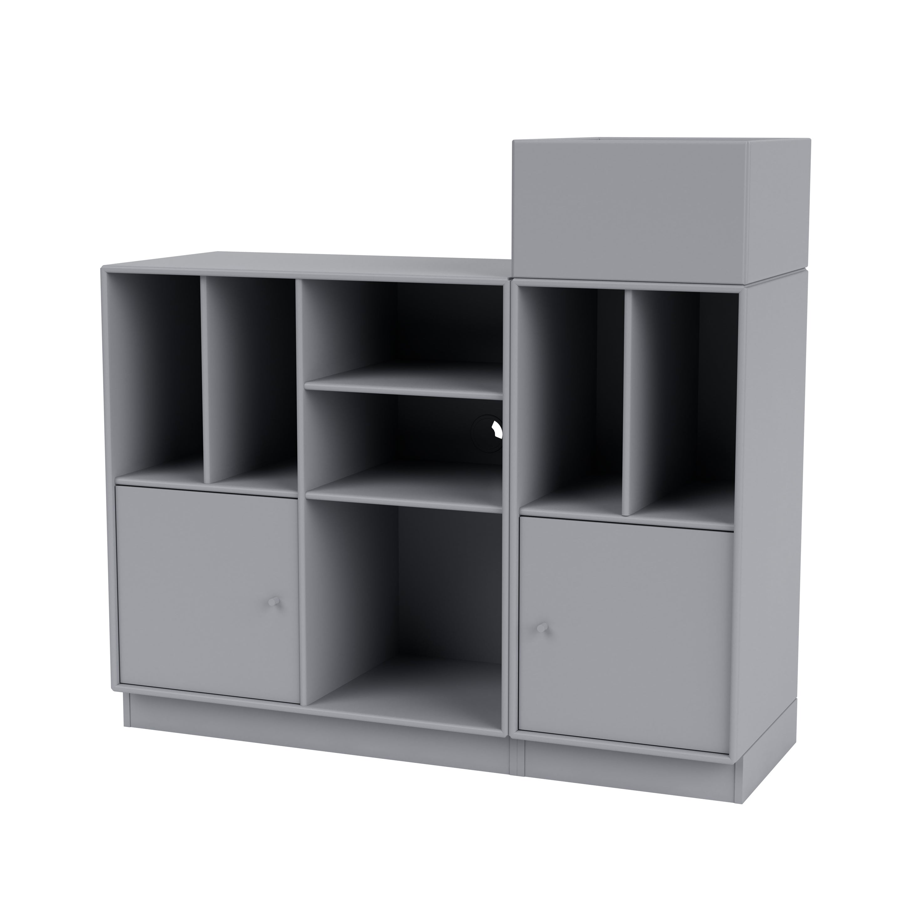 Montana SPIN III reol til vinyler i Graphic med sokkel 7 cm