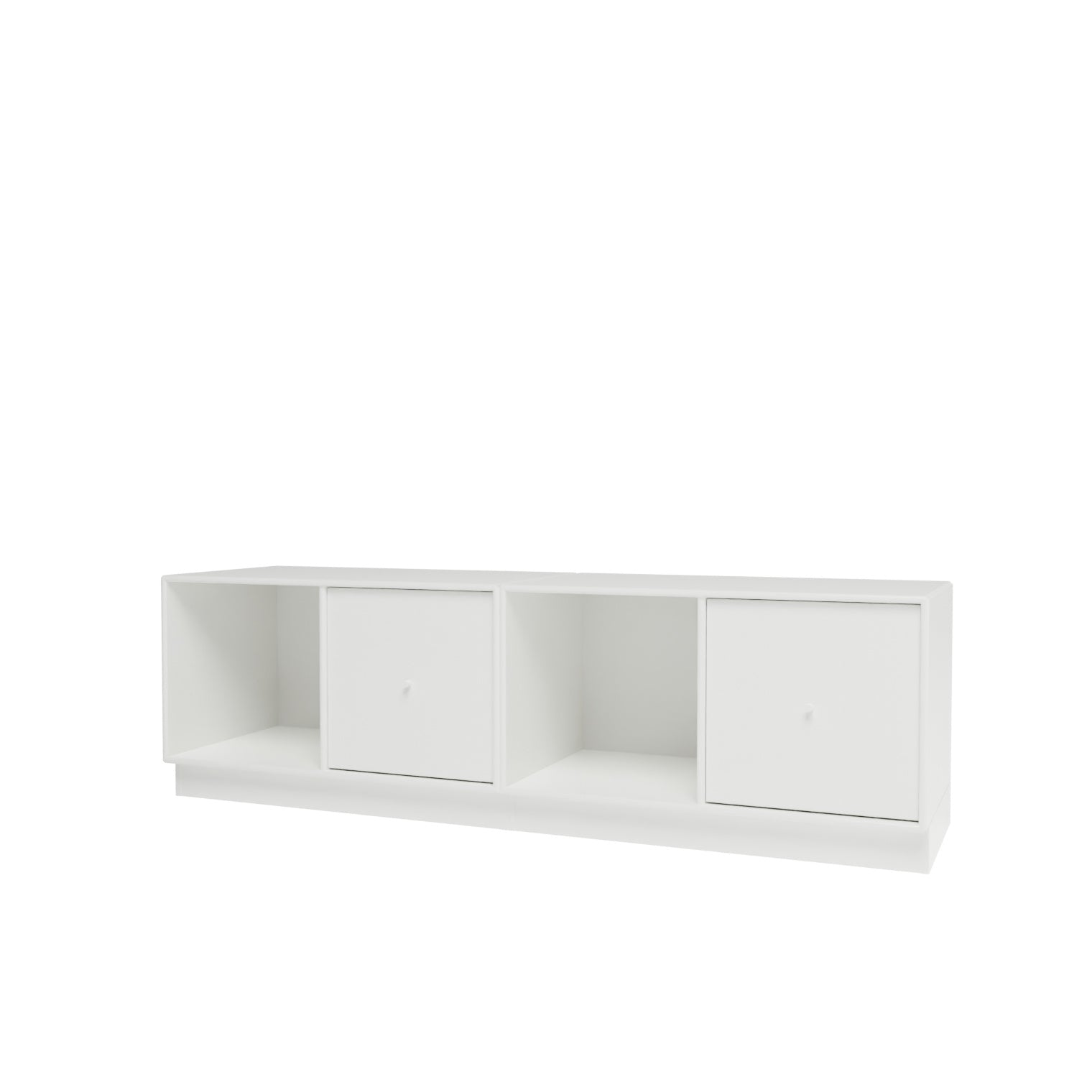 Montana REST II opbevaringsbænk i White med sokkel 7 cm
