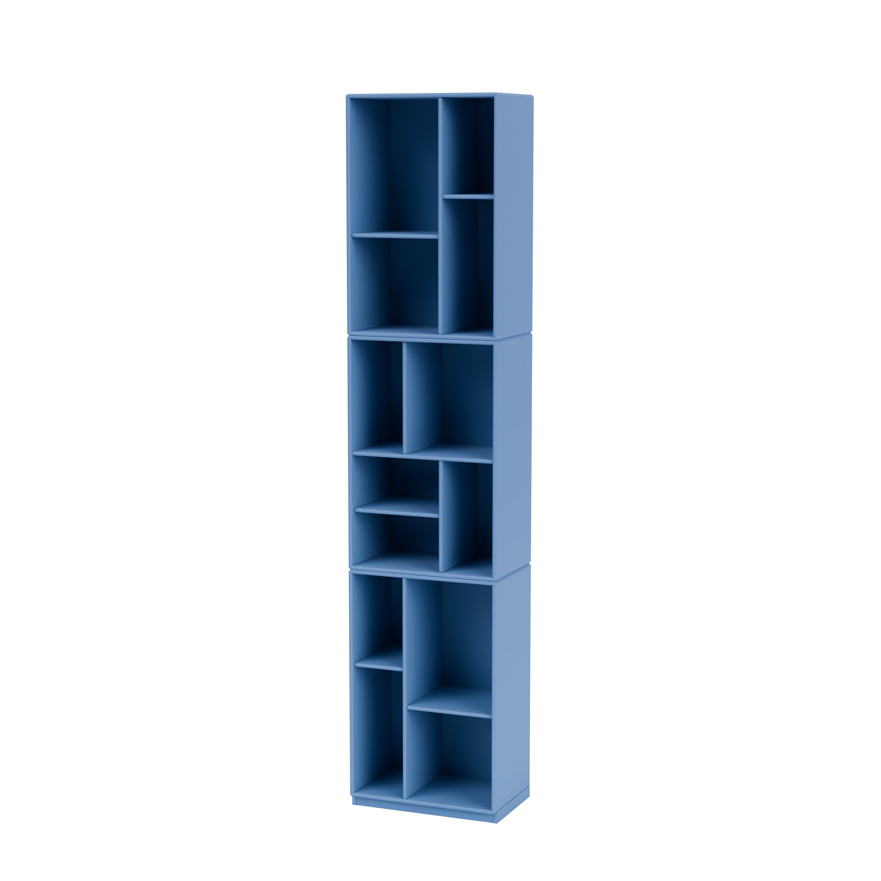 Montana LOOM smal bogreol i Azure med sokkel 3 cm