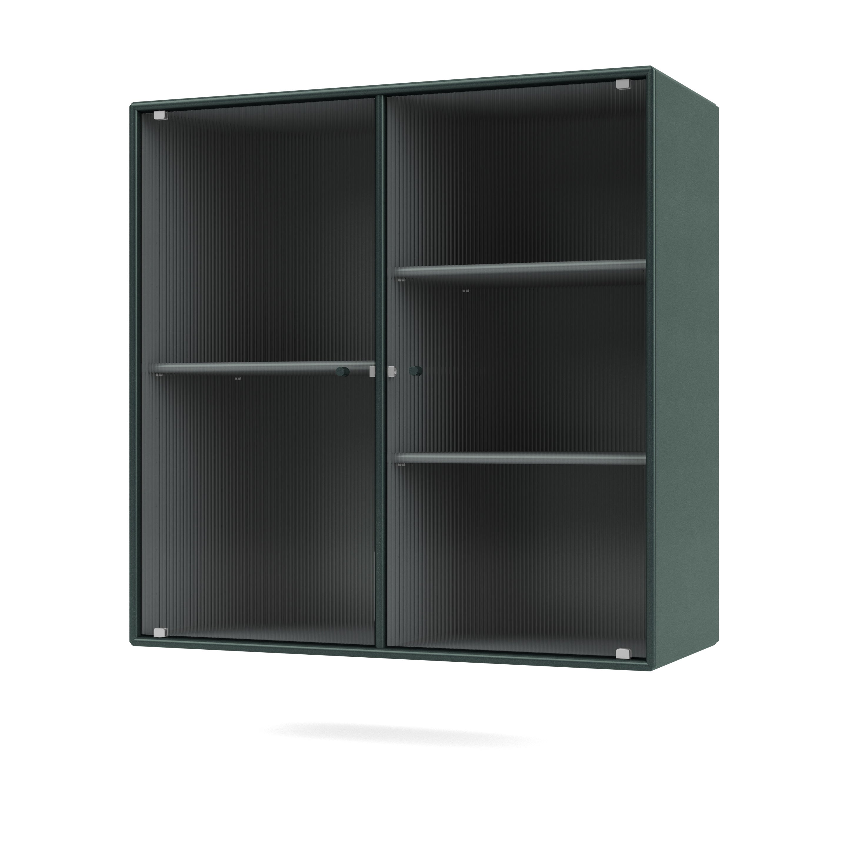 Montana RIPPLE II vitrineskab i Black Jade med ophæng