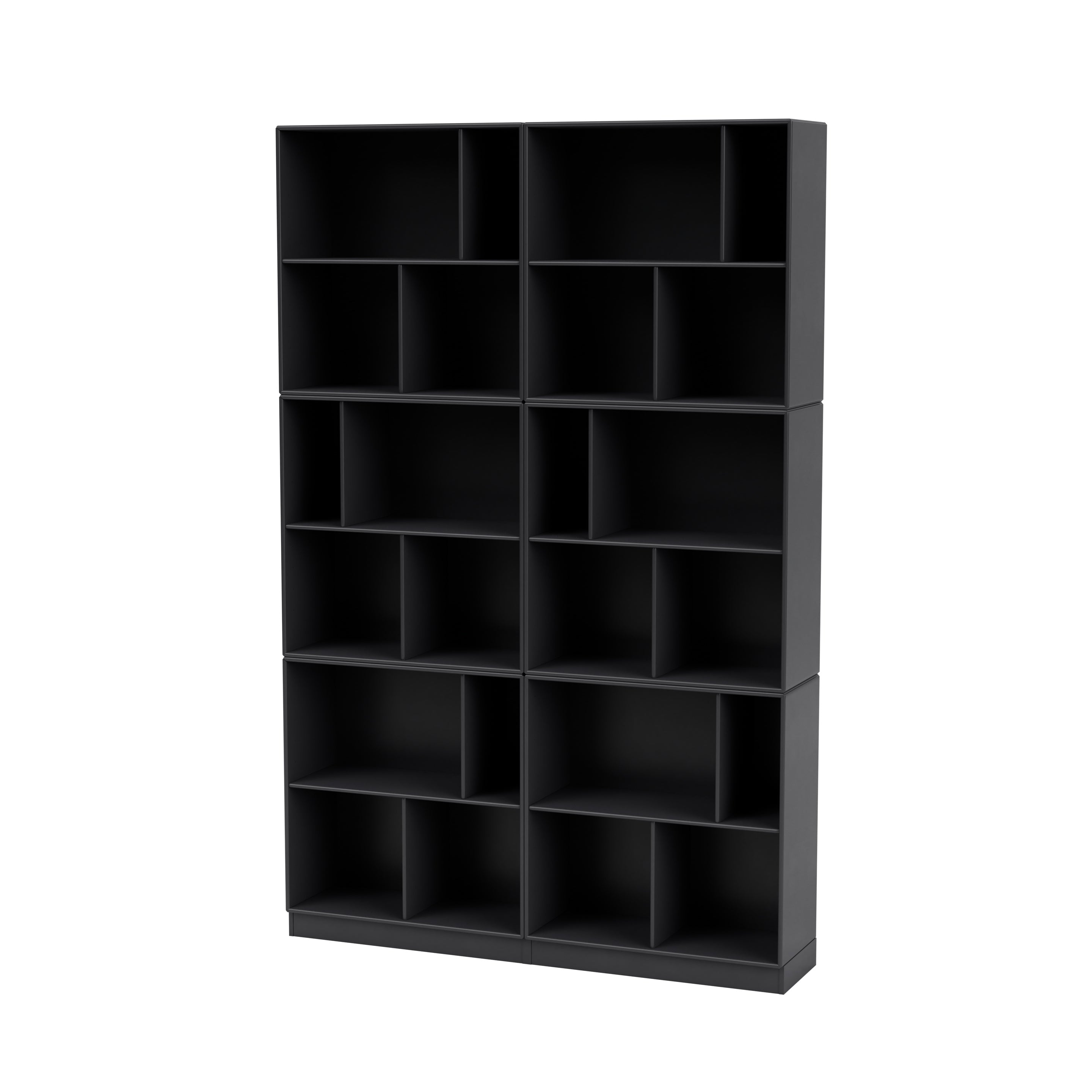Montana READ klassisk bogreol i Anthracite med sokkel 7 cm