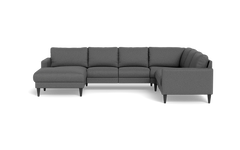 Stamford 2543 hjørnesofa med chaiselong - Idaho stof - Antracite - Venstrevendt