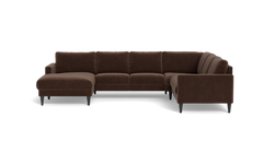 Stamford 2543 hjørnesofa med chaiselong - Adore velour - Coffee - Venstrevendt