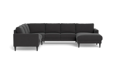Stamford 2543 hjørnesofa med chaiselong - Lido stof - Antracit - Højrevendt