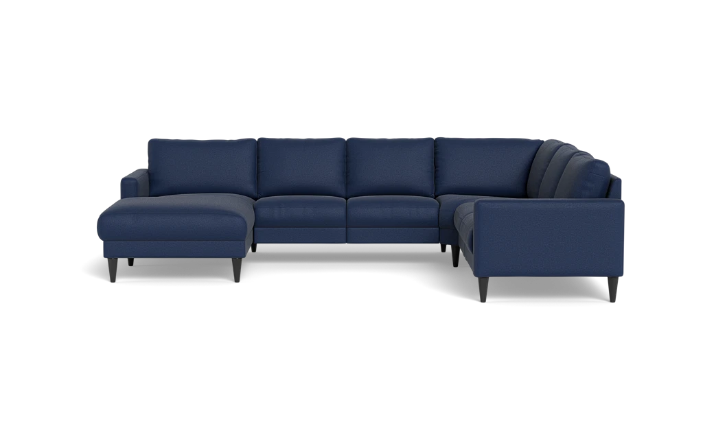 Stamford 2543 hjørnesofa med chaiselong - Oakland stof - Dark Blue - Venstrevendt