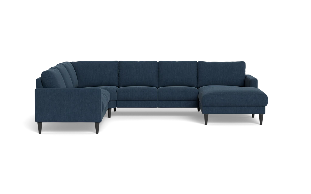Stamford 2543 hjørnesofa med chaiselong - Lido stof - Dark Blue - Højrevendt