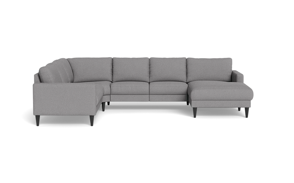 Stamford 2543 hjørnesofa med chaiselong - Bloq stof - Zinc - Højrevendt
