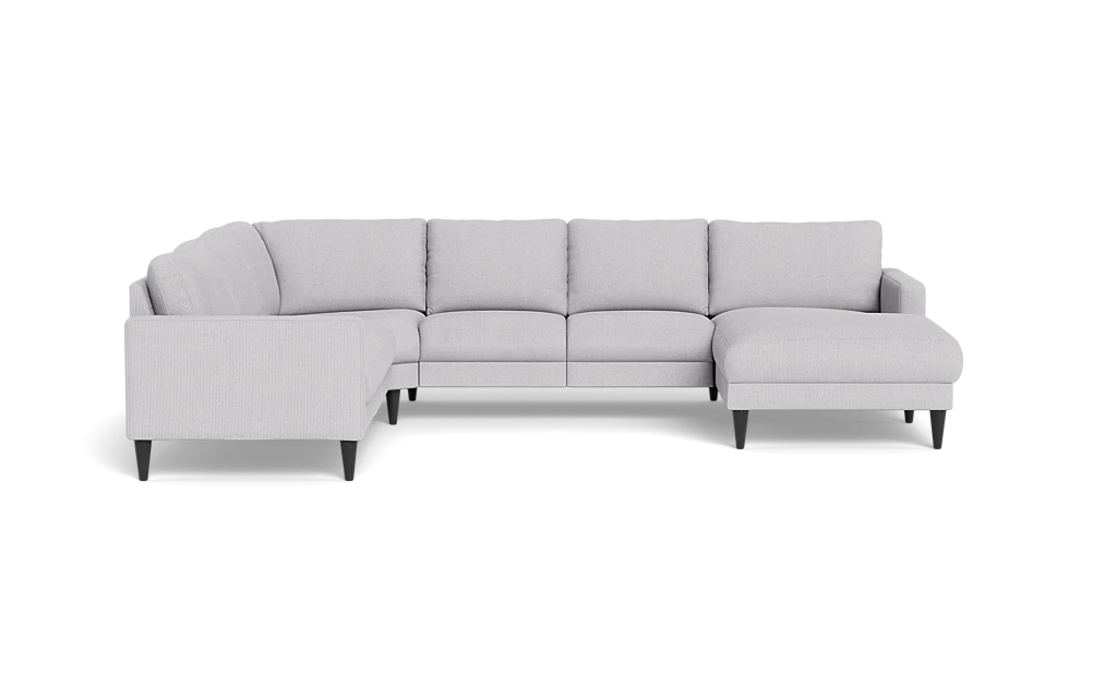 Stamford 2543 hjørnesofa med chaiselong - Rebel stof - Light Grey - Højrevendt