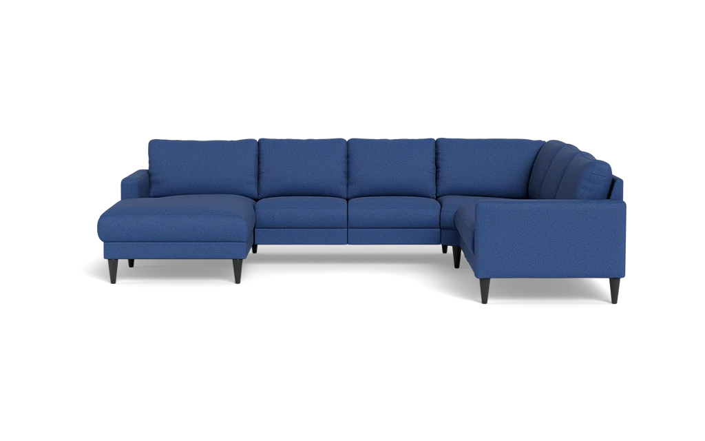 Stamford 2543 hjørnesofa med chaiselong - Idaho stof - Blue - Venstrevendt
