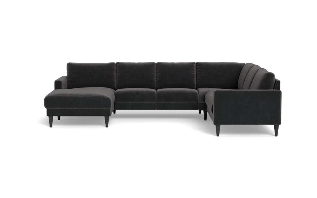 Stamford 2543 hjørnesofa med chaiselong - Adore velour - Anthracite - Venstrevendt