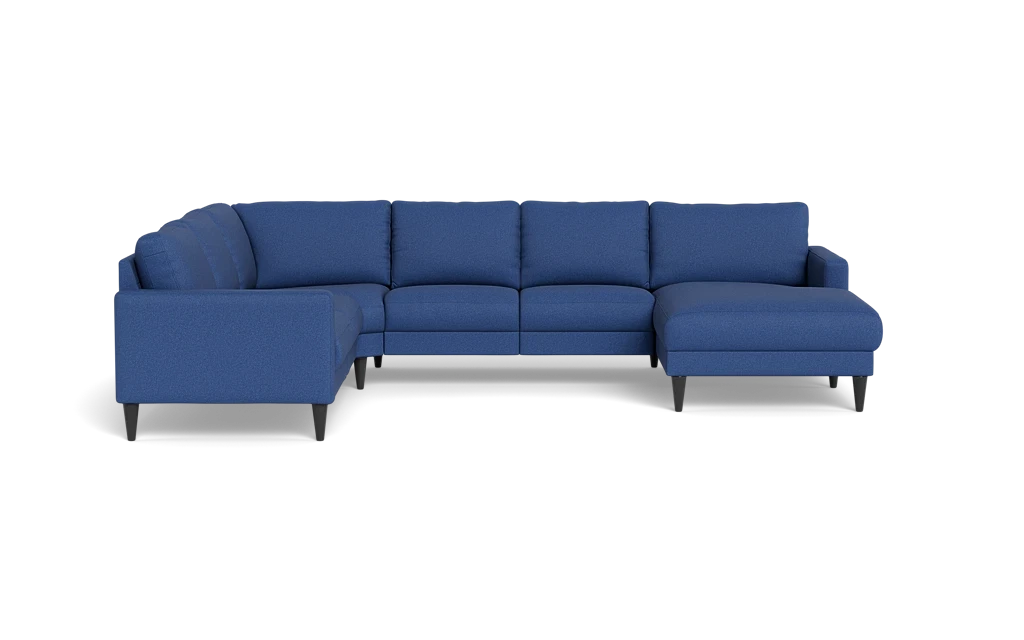 Stamford 2543 hjørnesofa med chaiselong - Idaho stof - Blue - Højrevendt