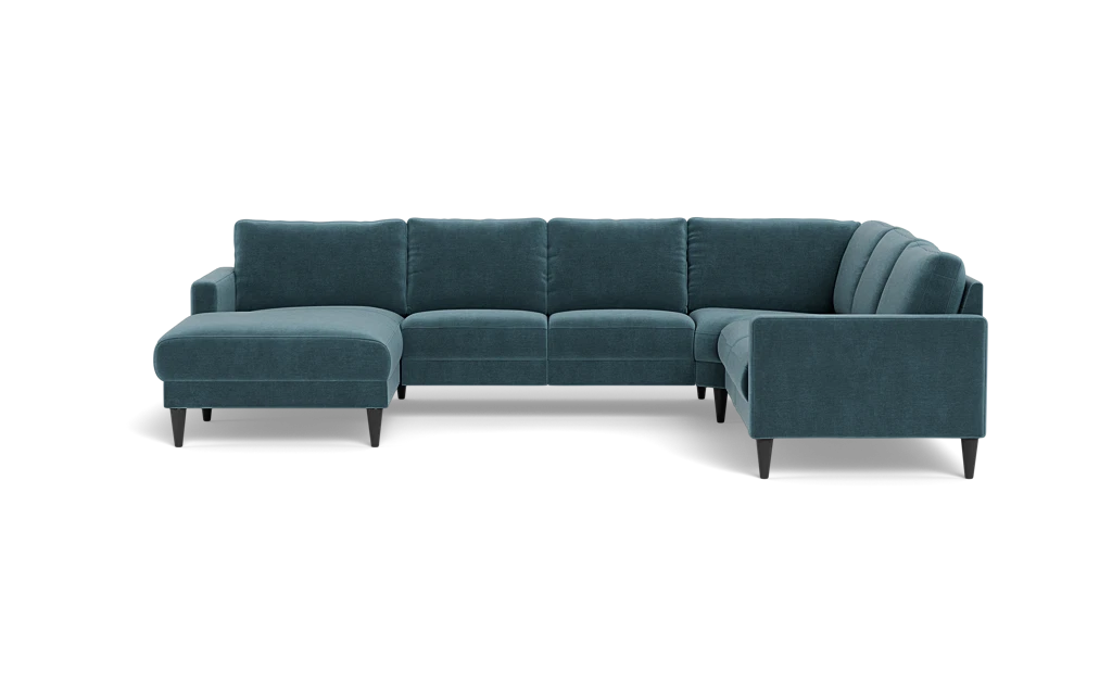 Stamford 2543 hjørnesofa med chaiselong - Adore velour - Petrol - Venstrevendt