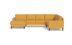 Stamford 2543 hjørnesofa med chaiselong - Montana stof - Curry - Venstrevendt