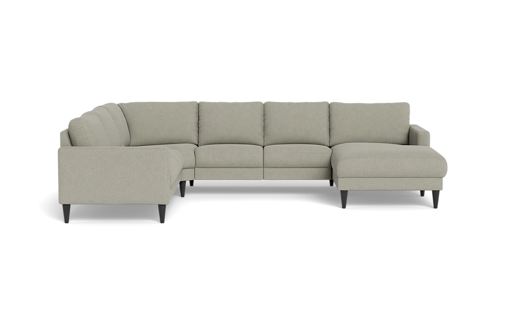 Stamford 2543 hjørnesofa med chaiselong - Montana stof - Stone - Højrevendt