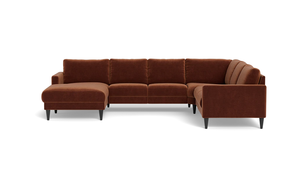 Stamford 2543 hjørnesofa med chaiselong - Adore velour - Copper - Venstrevendt