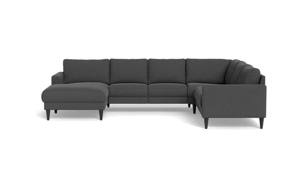 Stamford 2543 hjørnesofa med chaiselong - Bloq stof - Grey - Venstrevendt