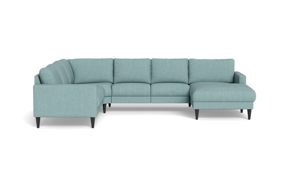 Stamford 2543 hjørnesofa med chaiselong - Vila stof - Ice Blue - Højrevendt
