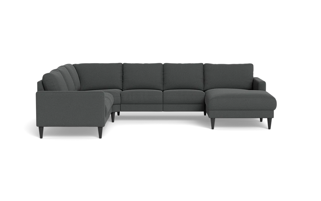 Stamford 2543 hjørnesofa med chaiselong - Bloq stof - Grey - Højrevendt